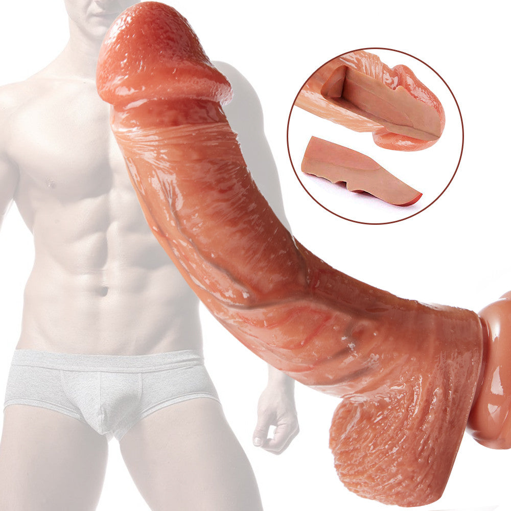 Realistic Dildo With Lifelike Veins For G spot Stimulation Female Sex realistic-dildo-with-lifelike-veins-for-g-spot-stimulation-female-sex