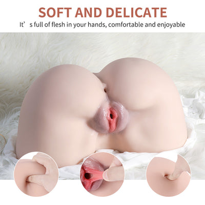 14.91 lbs Maud Round Plump Realistic Butt ตุ๊กตาเพศชาย ตุ๊กตาซิลิโคน ตุ๊กตายางครึ่งตัว