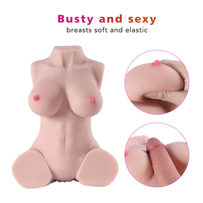Male sex doll silicone doll half body rubber doll 9 lbs Lora Pink Nipples Sex Doll Torso ตุ๊กตาเพศชาย ตุ๊กตาซิลิโคนครึ่งตัว ตุ๊กตายาง 9 ปอนด์ ตุ๊กตาเซ็กส์ Lora Pink Nipples ลำตัว
