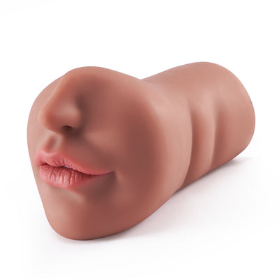 ของเล่นทางเพศสำหรับผู้ชาย ซิลิโคนสามารถแมวได้ Tanned Mouth Blowjob Masturbator Stroker Male doll silicone doll mini rubber doll