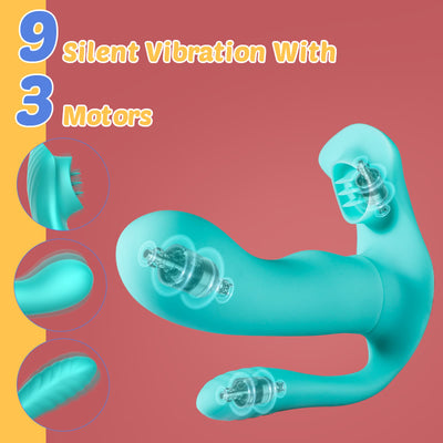 3 in 1 Anal Vibrator Butt Plug With 9 Frequency Vibration ปลั๊กสั่นทางทวารหนัก 3 ใน 1 พร้อมการสั่นสะเทือน 9 ความถี่