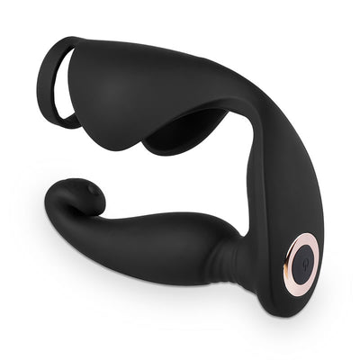 Versatile Vibrating Remote Control Cock Ring Butt Plug Prostate Massager ปลั๊กก้นสำหรับนวดต่อมลูกหมากพร้อมรีโมทคอนโทรลแบบสั่นอเนกประสงค์