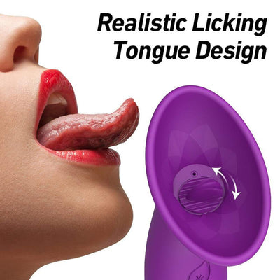 Clitoral Sucking Tongue Licking Vibrator Thrusting Vibrator Sex Toys - G Spot Vibrator Women Sex Toys With 7 Thrusting & Vibrating & Licking Modes Tongue Toy For Women For Clitoral Stimulation Thrusting Dildo Adult Toys Rose Sex Toy