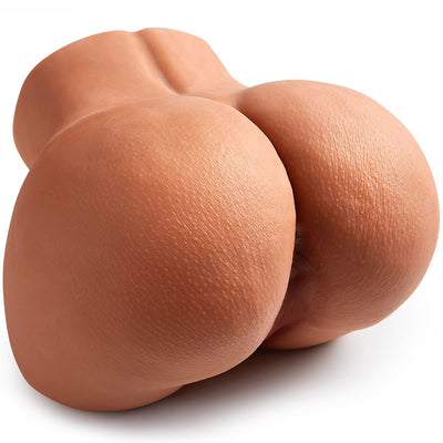 Male sex doll silicone doll half body rubber buttTight Anus Realistic Male Ass Masturbator 4.63 lbs Brown Doggie Realistic Masturbator