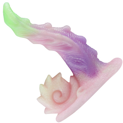 Zane Bendy Snail Silicone Rainbow Dildo with Big Suction Cup 7.48 Inch/Zane Bendy Snail ซิลิโคนรูปหอยทากพร้อมถ้วยดูดขนาดใหญ่ 7.48 นิ้ว VIBES