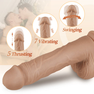 KING Bendable Glans Longer 5 Telescoping 7 Vibrating Swinging Lifelike Huge Dildo 10.24 Inch Female sex toys silicone dildo electric masturbator KING อวัยวะเพศชายโค้งงอได้ ยาวขึ้น 5 นิ้ว ยืดได้ 7 นิ้ว สั่นได้ แกว่งได้ เหมือนจริง ดิลโด้ขนาดใหญ่ 10.24 นิ้ว