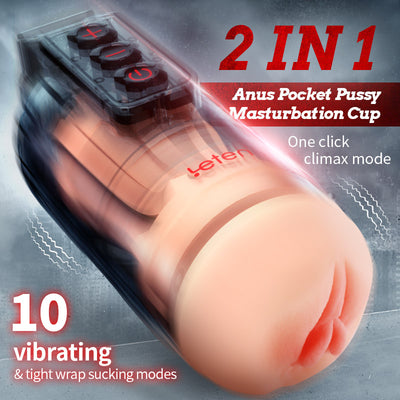 Leten 10 Vibrating Masturbator and Pussy Pockets 2 in 1 APP Control จัดส่งจากประเทศไทย/Ship From Thailand