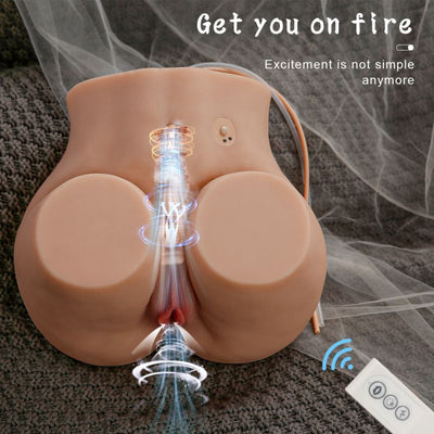 Heavenly Hips 13.4 lbs Suckting and Vibrating Lifelike Butt Masturbator Sex doll half body silicone doll rubber doll