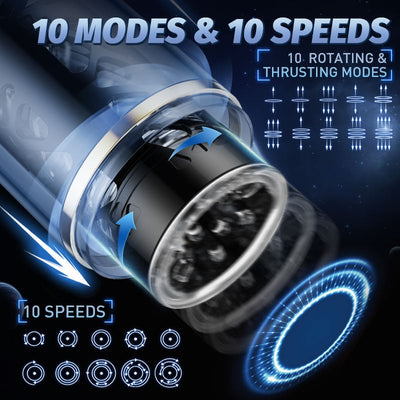 STORM CUP 10 Thrusting Spinning Masturbator with Suction Cup Male Masturbator STORM CUP 10 เครื่องช่วยสำเร็จความใคร่แบบหมุนพร้อมถ้วยดูด