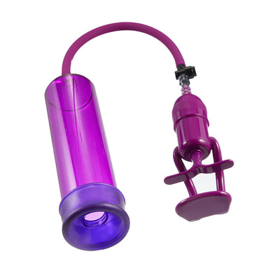 Male sex toys for quick erection and enlargement  Purple Penis Enlargement Pump with Trigger Purple Chamber Tight Seal