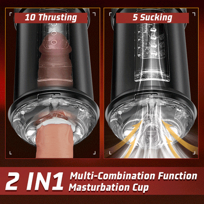 Eder - Automatic Sucking Thrusting Detachable Masturbator 6in1อัตโนมัติดูดการสั่นสะเทือน Masturbators ชายสำหรับ Man หีช่องคลอดจริง Blowjob สำเร็จความใคร่คัพผู้ใหญ่เซ็กซ์ทอย