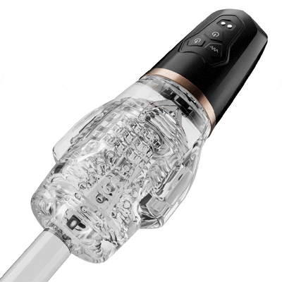 Rocket 2 Vibrating Eggs 5 Sucking 10 Vibrating Transparent Masturbator for him  ของเล่นทางเพศสำหรับผู้ชาย