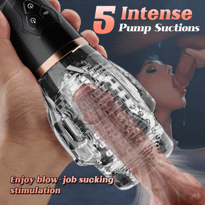Rocket 2 Vibrating Eggs 5 Sucking 10 Vibrating Transparent Masturbator for him  ของเล่นทางเพศสำหรับผู้ชาย