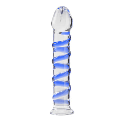 Crystal Glass Dildo with Suction Cups for G-spot Stimulation 6.88 Inches Female sex toys silicone dildo masturbator