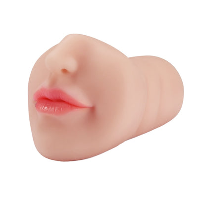 White Skin Red Lip Deep Throat Stroker ของเล่นทางเพศสำหรับผู้ชาย เครื่องช่วยสำเร็จความใคร่แบบซิลิโคน