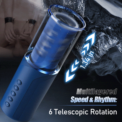 Enduro - 6 Bi-Directional Telescopic Rotation Masturbator with Suction Base อัตโนมัติชาย Masturbator คัพจริงไข่สั่นพ็อกเก็ตหีอมควยเครื่องเซ็กซ์ทอยสำหรับ Man Mastuburator ถ้วยผู้ใหญ่สินค้า