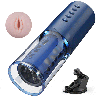 Enduro - 6 Bi-Directional Telescopic Rotation Masturbator with Suction Base อัตโนมัติชาย Masturbator คัพจริงไข่สั่นพ็อกเก็ตหีอมควยเครื่องเซ็กซ์ทอยสำหรับ Man Mastuburator ถ้วยผู้ใหญ่สินค้า
