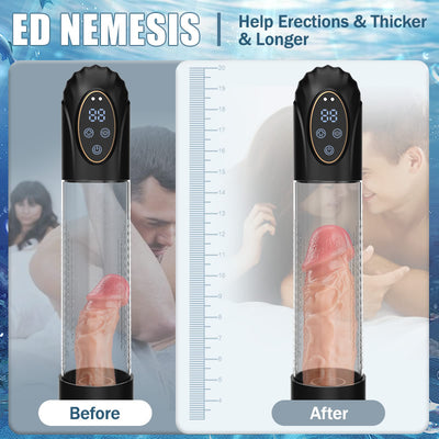 Men's Sex Toys to Enlarge Penis Mergano - Full Waterproof 6 Modes Erection Enlargement Penis Pump ของเล่นทางเพศสำหรับผู้ชายเพื่อเพิ่มขนาดองคชาต Mergano - เครื่องปั๊มขยายขนาดองคชาตแบบกันน้ำ 6 โหมด