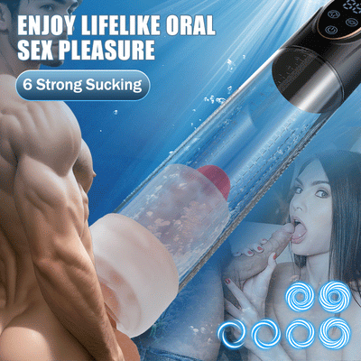 Men's Sex Toys to Enlarge Penis Mergano - Full Waterproof 6 Modes Erection Enlargement Penis Pump ของเล่นทางเพศสำหรับผู้ชายเพื่อเพิ่มขนาดองคชาต Mergano - เครื่องปั๊มขยายขนาดองคชาตแบบกันน้ำ 6 โหมด