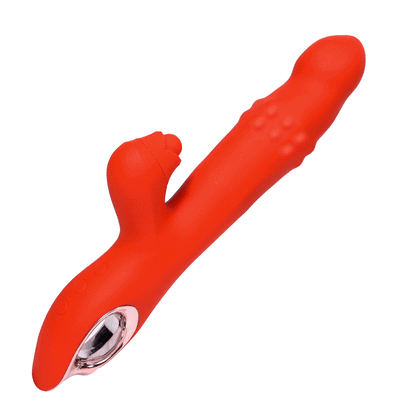 Amelia Wiggling G Spot Vibrator with Clitoral Teaser Adult Vibrator Clitoris Nipple G-spot For Female Tease Dildo Stimulator Massager Vagina Masturbator Sex Toys for Women Couples
