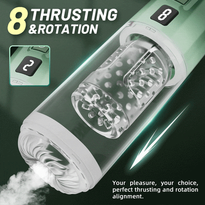 Male sex toys electric masturbator 8 Thrusting & Rotation Sexual Visualization Ipx6 Masturbator
