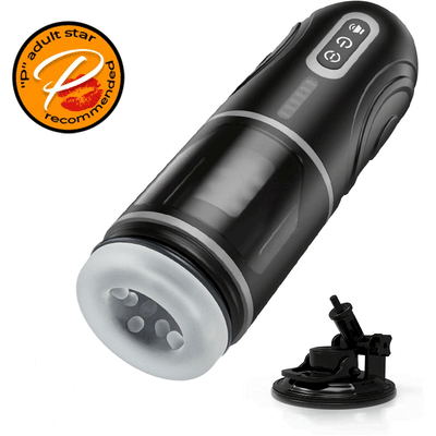 Chainsaw 7 Thrusting Rotation Automatic Masturbator with Suction Base ของเล่นทางเพศสำหรับผู้ชาย เครื่องช่วยสำเร็จความใคร่แบบไฟฟ้า