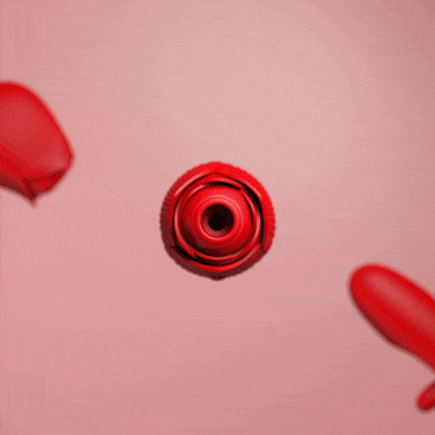 Rosalie Suction Rose Clit Stimulator with Tapping G-Spot Vibrator เครื่องกระตุ้นคลิตอริส Rosalie ดูดกระตุ้นด้วยเครื่องสั่น G-Spot