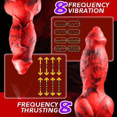 Wanda's Dream 8 Thrusting Vibrating Swing Heating Big Dildo 8.7 Inch บิ๊กโบว์สุนัข Dildo Sex เครื่องมือสำหรับผู้หญิงปลอม Anal อวัยวะเพศชายช่องคลอดกระตุ้นสัตว์ Didlos Anus ของเล่นเร้าอารมณ์ผลิตภัณฑ์สำหรับผู้ใหญ่