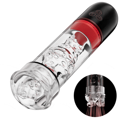 Male sex toys electric silicone masturbator Vibrating & Sucking 2 IN 1 Lips Penis Pumps Male Sex Toys