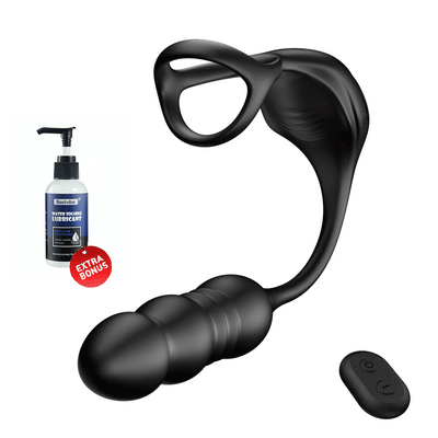 【Shipping from Thailand】Mike 9 Thrusting & Vibrating Wearable Prostate Massager with Cock ring Male sex toys electric anal plug
