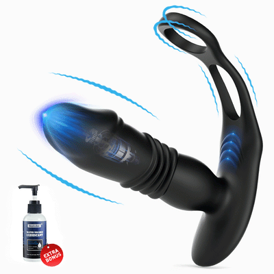 SAUL Glans 3 -Thrusting & 12 -Vibrating Cock Rings Prostate Massager SAUL Glans 3 -Thrusting & 12 -Vibrating Cock Rings เครื่องนวดต่อมลูกหมาก ปลั๊กสั่นก้น