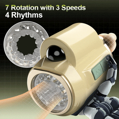 Cupsland 7 Vibrating & Thrusting Rotation Handheld Male Masturbator