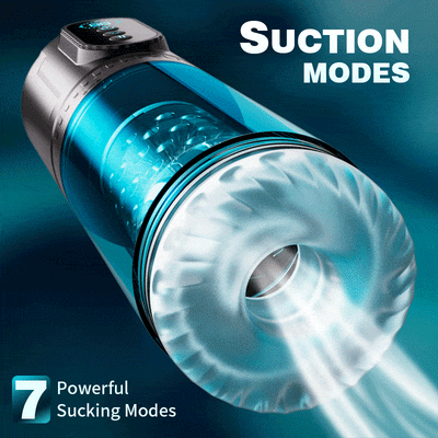 Hunter——Perfect For Larger Sizes 9 Thrusting & Rotating 9 Suction Male Masturbator Men's electric masturbator massager