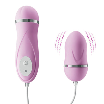 ของเล่นทางเพศสำหรับผู้หญิง เครื่องสั่นซิลิโคน เครื่องช่วยสำเร็จความใคร่ Wired Control Bullet Vibrator 10 Vibrating Egg for Women and Couples