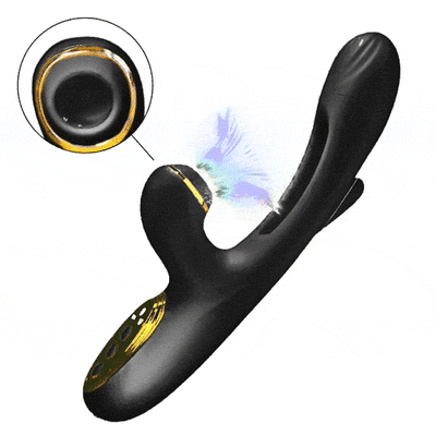 Naraku 3 IN 1 Sucking & Flapping Vibrator G Spot Clitoral Stimulator with 7 Modes Massager Female Electric Sex Toy Vibrator