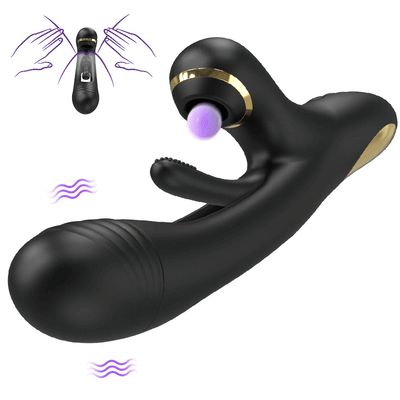 Naraku 3 IN 1 Sucking & Flapping Vibrator G Spot Clitoral Stimulator with 7 Modes Massager Female Electric Sex Toy Vibrator