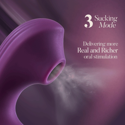 MiraMystique Vibration & Come-Hither Motion G-spot and Clitoral Suction Vibrators