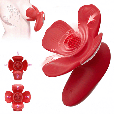 Floralease 10 Vibration & Fully Covering Grabbing Vibrator Nipple Toys Female sex toys silicone dildo electric masturbator