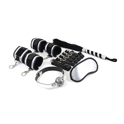 TH Warehouse 6 Pieces Adult Bdsm Bondage Kit Set Leather Bondage Sex Toy For Couple ชุดอุปกรณ์ BDSM Bondage สำหรับผู้ใหญ่ 6 ชิ้น ชุดของเล่นทางเพศแบบ BDSM Bondage หนังสำหรับคู่รัก