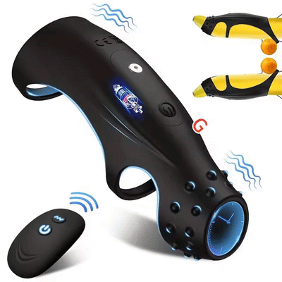 Sex toys for men and women stimulate the clitoris to speed up orgasm 10 Vibrating Cock Ring with G-spot Stimulation and Remote Control