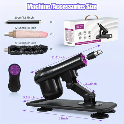 Female sex toys silicone dildo female masturbator Best Sex Machine for Beginners Automatic Thrusting With 2 Dildos Remote Control