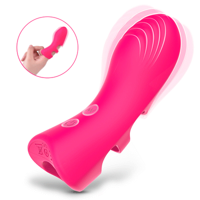 ของเล่นสำหรับผู้ใหญ่ ปลอกนิ้วไฟฟ้าเพื่อกระตุ้นคลิตอริส 10 Frequency Finger Vibrator for Clitoral & G-Spot Stimulation