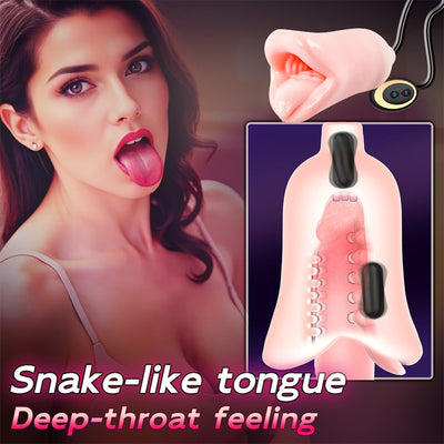 10 Vibrations 3D Realistic Textured Pocket Pussy and Tight Anus Sex Stroker Male Glans Training Stimulator Blow Job Toys