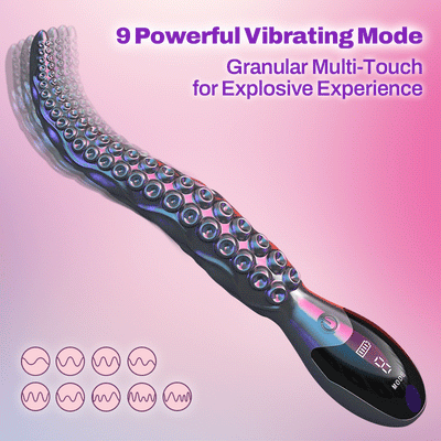 Octopus - Realistic LED Display Tentacle G-Spot Vibrator for Anal Vagina Stimulation Octopus - หนวดปลาหมึกพร้อมจอ LED ที่สมจริงสำหรับกระตุ้นช่องคลอดทางทวารหนัก
