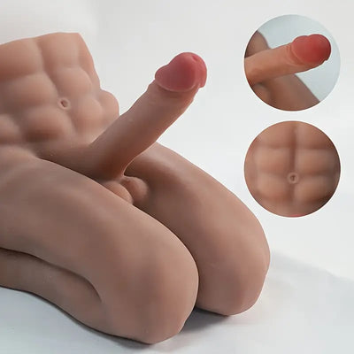 15.2lb 19cm/7.4in dildo Male Sex Doll With Flexible Dildo ตุ๊กตาเซ็กส์ชาย 15.2 ปอนด์ 19 ซม. / 7.4 นิ้ว พร้อมดิลโด้แบบยืดหยุ่น ตุ๊กตายางกระเทยมีดิลโด้