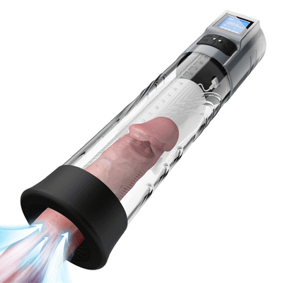 10 Vibrating & 6 Sucking Vacuum Penis Pump Male Penis Extender