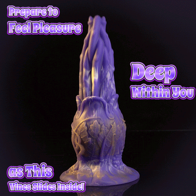 Unique Plant Monster 8.66 IN Fully Waterproof Dildo with 7 Thrusts and Vibrates Female sex toys silicone dildo electric masturbator