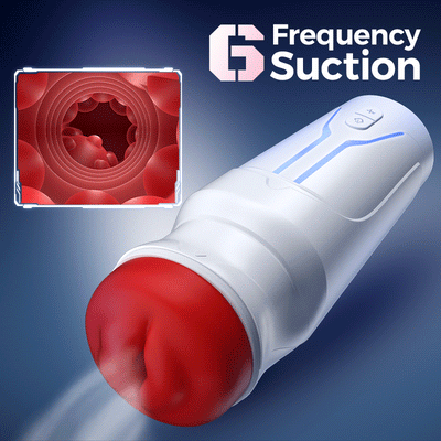 F01 Valkyrx—— 6 Suction 9 Vibration Red Lip Extra Weight Inner Sleeve Masturbators หุ่นยนต์เพศอัจฉริยะสำหรับผู้ชาย ดูดออรัลเซ็กซ์ Masturbator ชายอัตโนมัติ 9 โหมดการดูด & 9 โหมดการสั่นสะเทือน & 1 โหมดบูสต์ ฟังก์ชั่นทำความร้อน หญิงแท้คราง สินค้าสำหรับผู้ใหญ