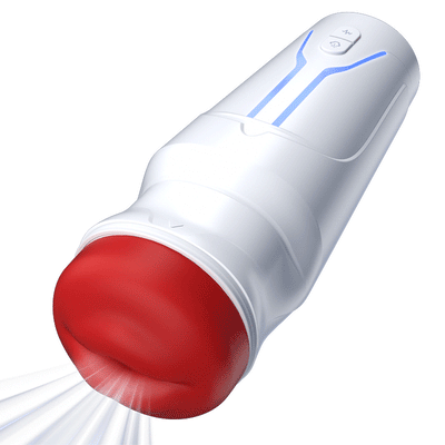 F01 Valkyrx—— 6 Suction 9 Vibration Red Lip Extra Weight Inner Sleeve Masturbators หุ่นยนต์เพศอัจฉริยะสำหรับผู้ชาย ดูดออรัลเซ็กซ์ Masturbator ชายอัตโนมัติ 9 โหมดการดูด & 9 โหมดการสั่นสะเทือน & 1 โหมดบูสต์ ฟังก์ชั่นทำความร้อน หญิงแท้คราง สินค้าสำหรับผู้ใหญ