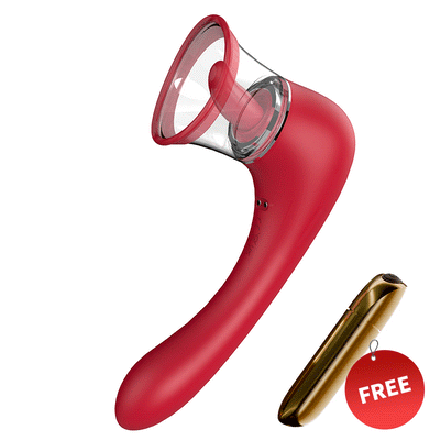 【Free Gift !】Pacifier  Sucking Tongue Licking Clit Vibrator Nipple Stimulation